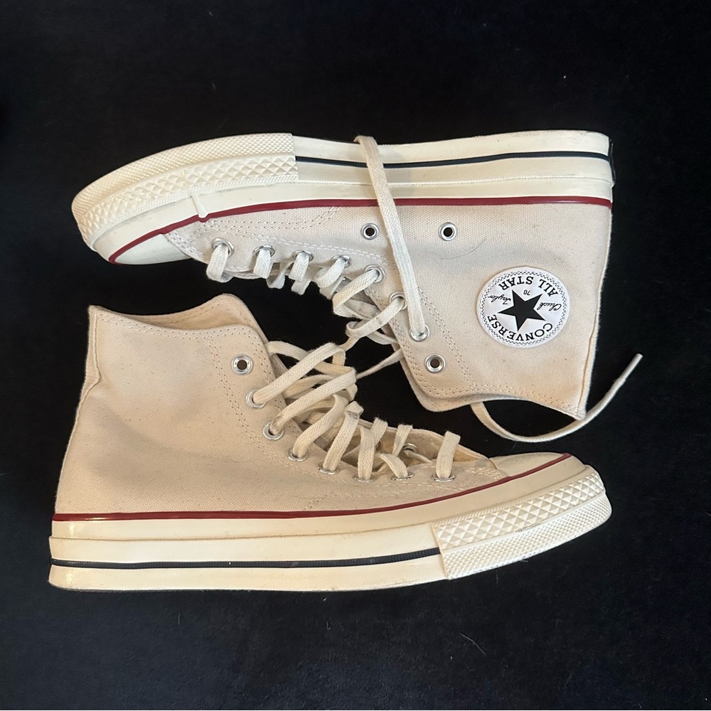 Converse High-Top Sneakers in Cream
